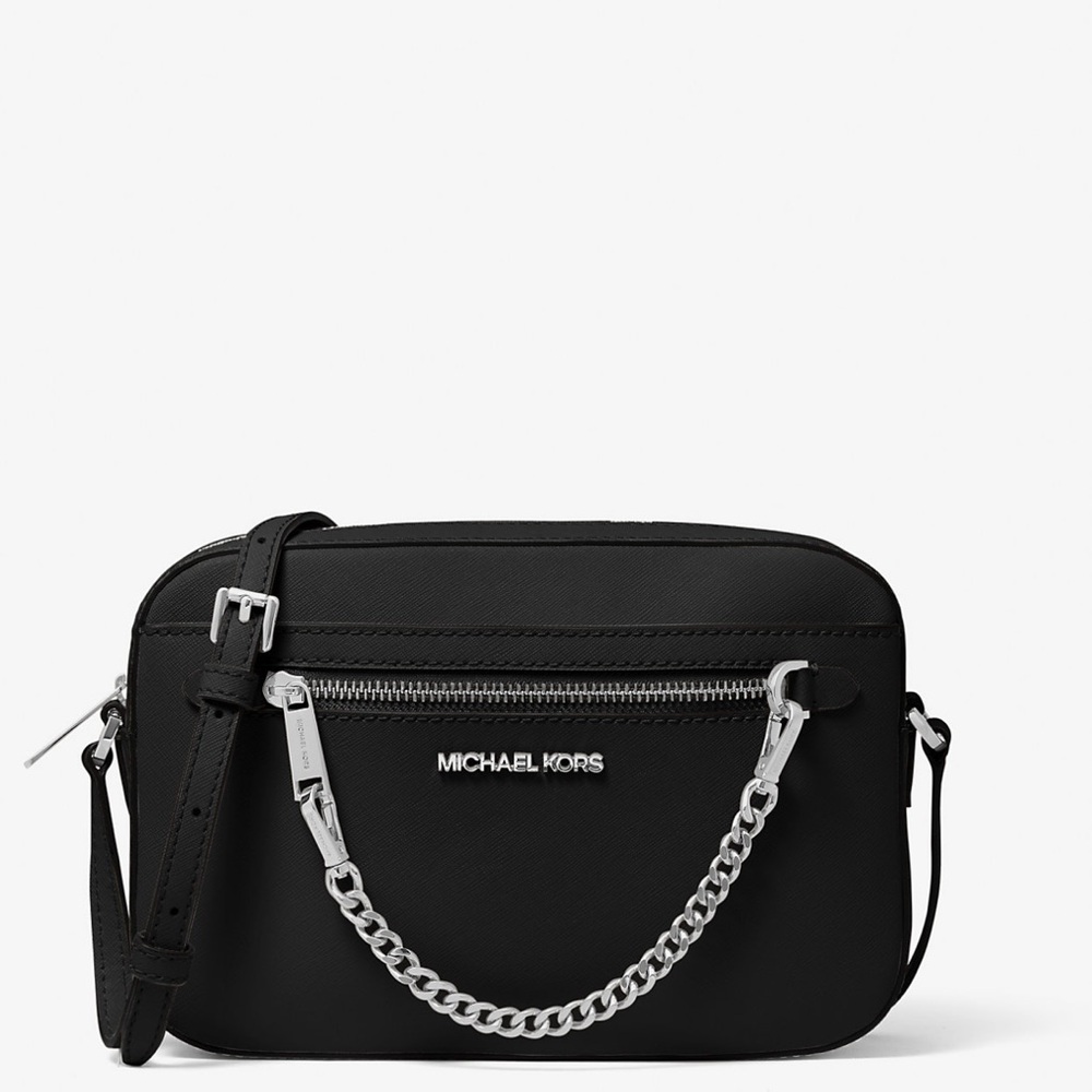Jet Set Large Saffiano Leather Crossbody Bag